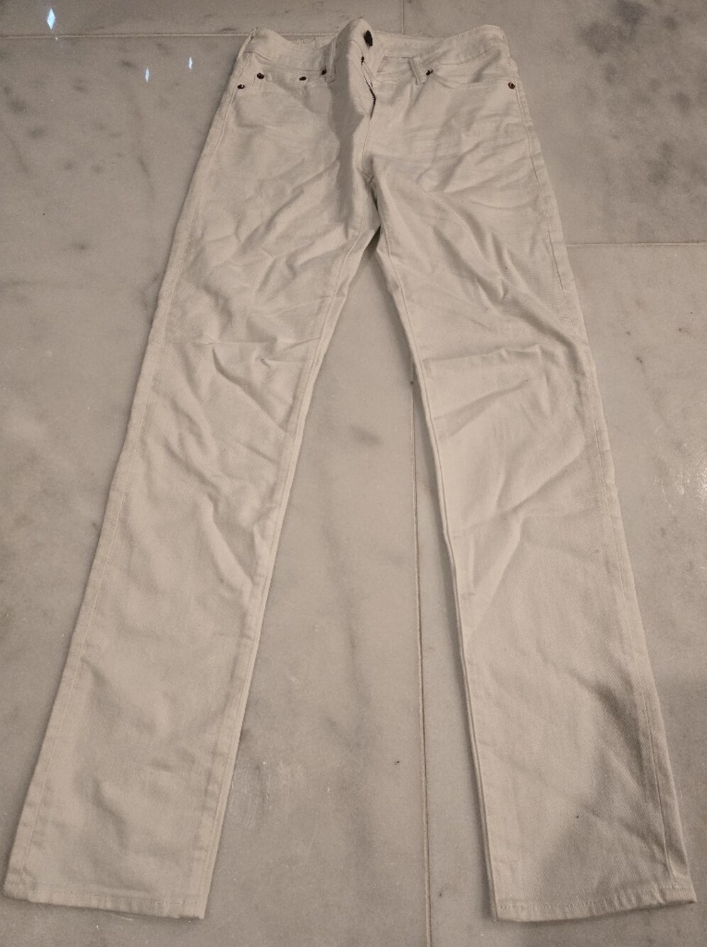 American Eagle Men's Slim Chino Pants in White
